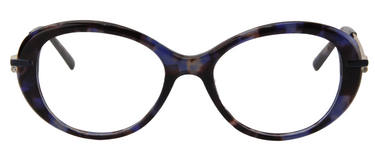 Women Vista Eyeglasses: Cookies - Blue Gold - SpecSMART Eye Clinic (Front View)